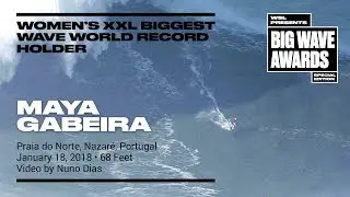 Maya Gabeira at Nazar&eacute;  - World Record Holder - WSL Big Wave Awards