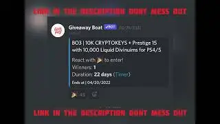 GIVEAWAY BO3 | 10K Cryptokeys + Prestige 15 with 10,000 Liquid Divinuims GIVEAWAY FOR PS4/5