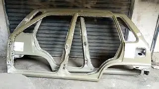Suzuki mehran complete side body spotting SGP part's. #car #bodyworkshop #bodyparts #fyp #spotweld