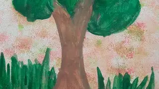Sponge painting activity for kids | Ist steps in painting | Creative learning