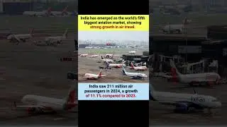 India Becomes World&rsquo;s 5th Biggest Aviation Market with 211M Passengers! #AviationGrowth #IndiaRising