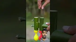 DIY Cute Bamboo Toys with Balloons. #bamboo #ideas #craft #funny #goodiebox