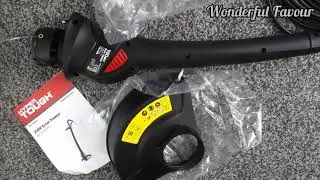 UNBOXING  ASSEMBLY GRASS TRIMMER AND USING IT FIRST TIME