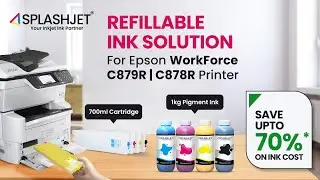 Refillable Ink Solution for Epson Work Force Pro C878R and C879R printers