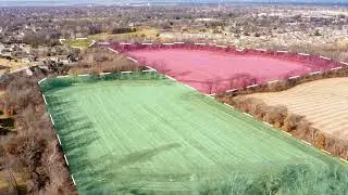 Aerial Photography for Farm Land with Property Lines