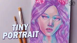 Painting Portrait Using Colorful Acrylic Palette | SERAP &Ouml;NEY | SO&trade;