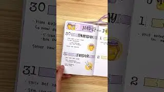 Lavender honey weekly BULLET JOURNAL spread 🍯