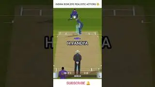 Real Cricket 22 - Indian Bowlers Realistic Actions 💥 #shorts