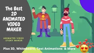 The Best 2D Animated Video Maker 2022 / Make 2D, 3D, Doodly, Text Explainer Videos Easily!