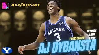 BYU WINS AGAINST CLEMSON IN A THRILLER! | AJ DYBANSTA SHINES IN JIMMY V CLASSIC | The Run Report