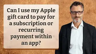 Can I use my Apple gift card to pay for a subscription or recurring payment within an app?