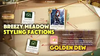 Golden Dew | Breezy Meadow Styling Factions | Sovereign of Elegant | Infinity Nikki
