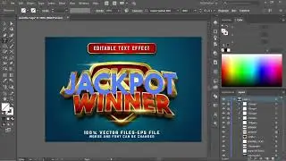 How to Use Golden Editable Eps Text Effect