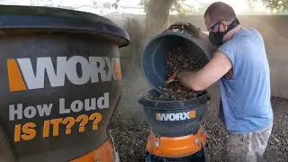 WORX WG430 13 Amp Electric Leaf Mulcher How Loud is it?