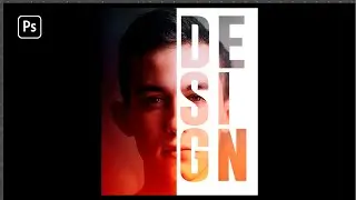 Creando una MÁSCARA DE RECORTE con PHOTOSHOP | Mitad cara – Mitad texto | Tutorial