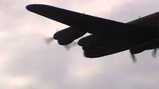 BBMF Avro Lancaster Bomber low-flying solo display 2011@ RAF Marham