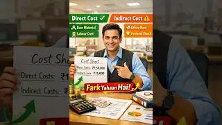 Direct Cost vs Indirect Cost | Costing Basics Explained #accounting #costcontrol #costaccounting