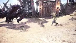 ExBehemoth vs Ancient Leshen(mhw Full fight)