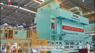 YT4E 1600 four-point transfer punching line, mobile table press, Schuler technology,