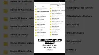 Full Eathical hacking course in video format . comment down to get it #hacking