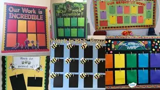 Display board decoration ideas for students Craft work/Bulletin board idea for display projects work