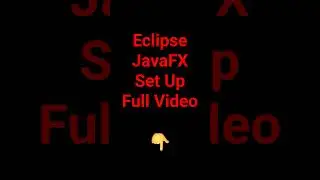 Eclipse JavaFX Set Up #javafx #java