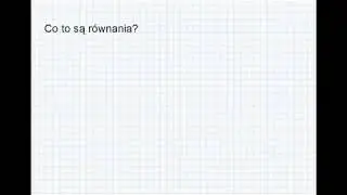 Kl. 6 Zapisywanie równań