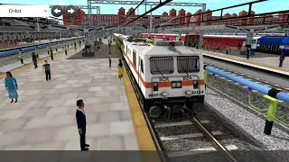 Howrah Junction - Lucknow Junction | Indian Railway | WAP 7 Locomotive Engine With Garib Rath Rake 
