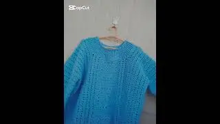 بلوفر كروشيه صوف أنيق و مميز الجزء الثاني crochet pullover p2