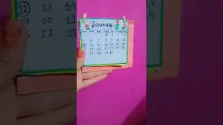 Happy New Year🎇🎆.. DIY Calendar making 🗓️#shorts #diycrafts #love#viralvideo #@suraiya321