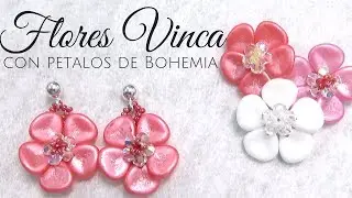 Como hacer Flores Vinca con Pétalos de Bohemia DIY