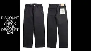 DN-0002 Rock Can Roll Vintage 14oz Indigo Selvage Stylish Trousers Mens Casual Chino Raw Denim Jean