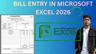 How to Create a Bill In Excel 2026 |Bill Create|Excel| ExcelTips #exceltutorial #Explore