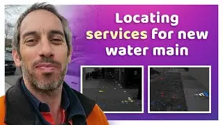 Locating services in preparation for a new water main