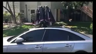 Customer's feedback --one click set up for Lanmodo car umbrella