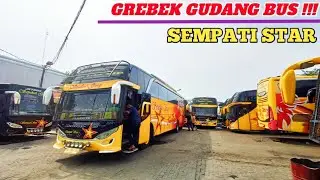 Grebek gudang bus Sempati Star‼️Beginilah aktifitas di gudang bus Sempati Star jelang keberangkatan