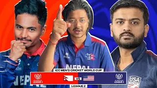 🔴NEP vs USA CWC League-2 *Score & Hindi Commentary* #trending #nepalvsusa2025 #cricket