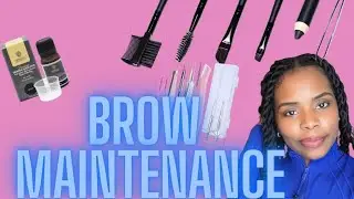 Clean and tint eyebrows at home 