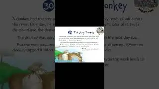 The Lazy Donkey | Moral Stories for Kids| English Moral Stories | English Stories | KIDZ STORY TIME