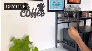 DRY LINE Kitchen Rack / Shelf Organizer- Microwave Oven OTG Stand Rust Proof Metal with Steel Hooks