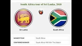 2nd ODI Sri Lanka vs South Africa 1August18 At Dambulla Prediction