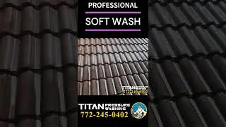Professional #RoofCleaning (Softwash) #shorts  #pressurewashingservices
