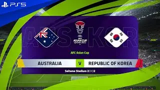eFootball 2024 - Australia vs. South Korea - AFC Asian Cup Quarter Finals Match | PS5™ [4K60]