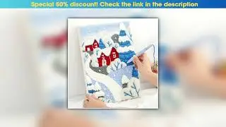 Top 3D Embroidery Punch Needle Kit Craft Art Needle Set Wool Felt Kit Yarn Cross Stitch Kit Home De