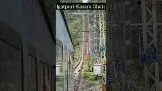 Igatpuri - Kasara Ghats (THULL-GHATS) in Monsoon by Jalna-Mumbai CSMT Janshatabdi Express