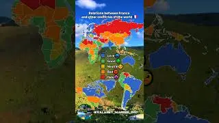 Relations between France and other countries of the world 🇫🇷