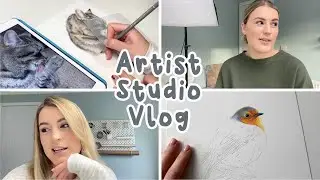 A week in the Life of an Artist | Commissions, Tutorials & Boxes | Studio Vlog 1