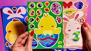 Decorate with Easter Sticker Book: Easter Bunny, Chicken, Lamb