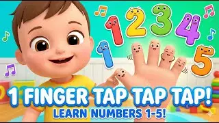 One Finger One Finger Tap Tap Tap | Counting Fingers Song for Kids | Learn Numbers 1&ndash;5 | Kids Songs