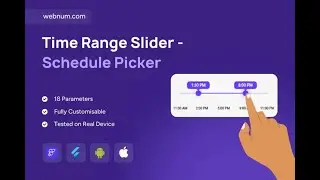 FlutterFlow Time Range Slider Widget 🕒 Slider Schedule Selector ✅ #flutterflow #slider #widget
